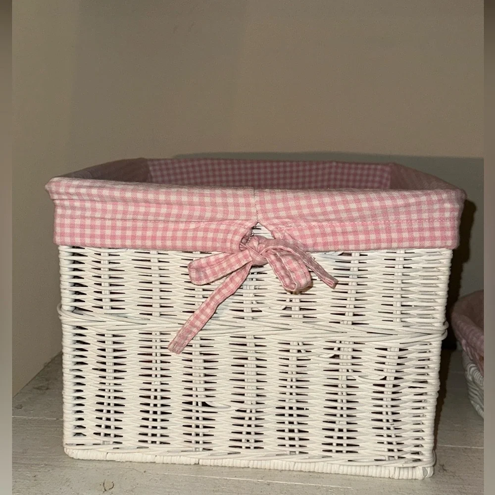 Pottery Barn Kids (PBK) Basket Set and Pull-Backs - Picture 3 of 12